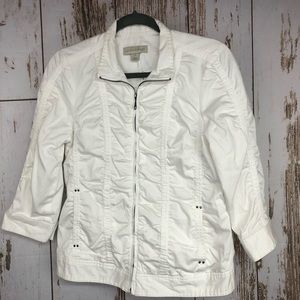 Laura Ashley, White Jacket, Size Small. In excellent condition!
